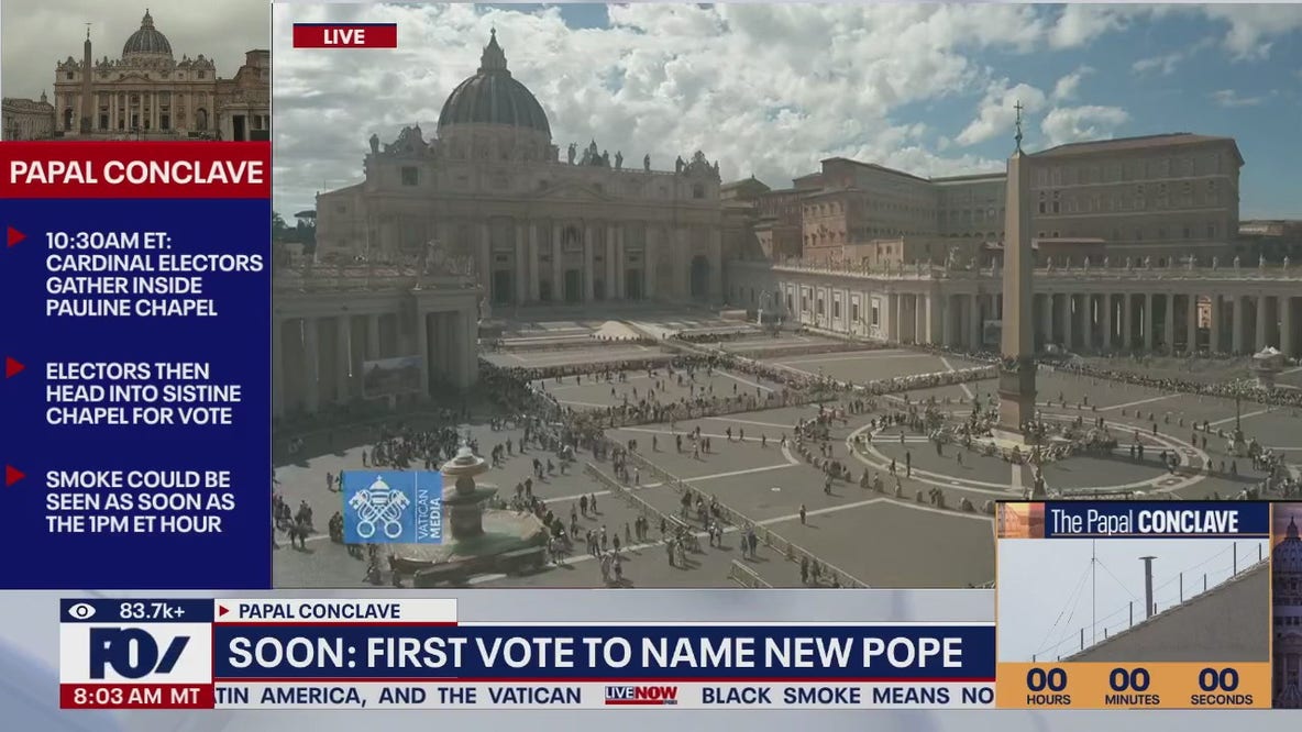 MOMENTS AWAY: First vote to name new Pope